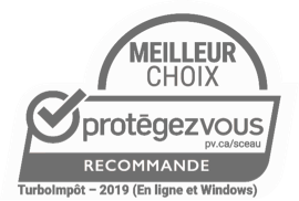 Meilleur choix. Protégez-Vous recommande. TurboImpôt